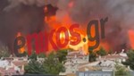 Εφιαλτική νύχτα σε Βαρυμπόμπη, Θρακομακεδόνες, Αδάμες: Kαίγονται σπίτια - Συγκλονιστικές εικόνες από τη φωτιά - ΦΩΤΟ - ΒΙΝΤΕΟ